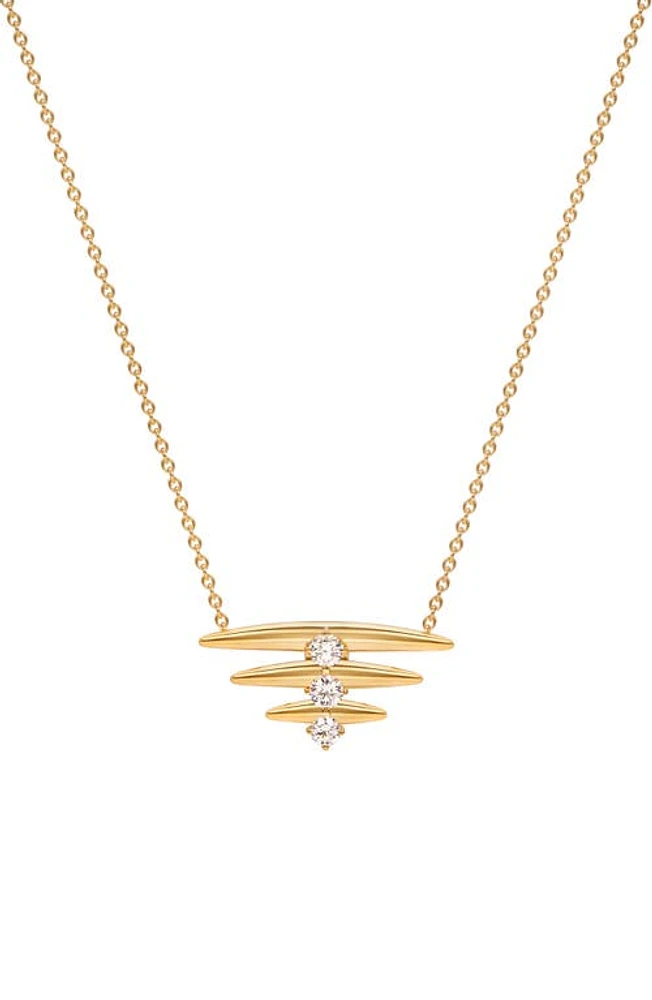 Hueb Diamond Pendant Necklace in Yellow Gold at Nordstrom, Size 18