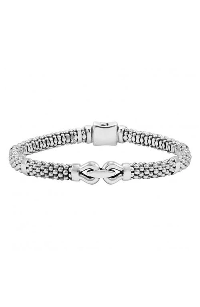 LAGOS Derby Buckle Rope Bracelet in Sterling Silver at Nordstrom