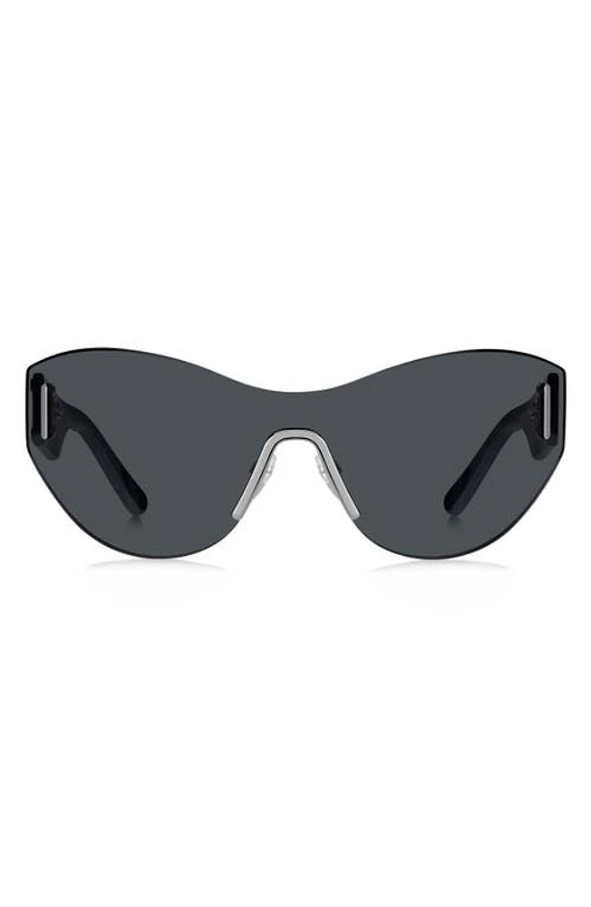 Marc Jacobs 99mm Shield Sunglasses in Black/Grey at Nordstrom