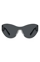 Marc Jacobs 99mm Shield Sunglasses in Black/Grey at Nordstrom