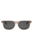 InDior S3I 56mm Rectangular Sunglasses in Shiny Pink /Smoke at Nordstrom