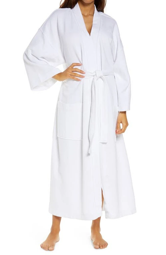 Majestic International Panama Waffle Robe in White at Nordstrom