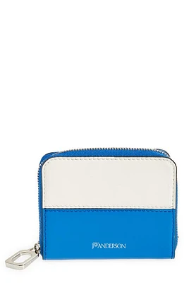 JW Anderson Puller Colorblock Leather Coin Purse in Blue/White at Nordstrom