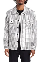 PacSun Gabe Workwear Button-Up Shirt in White/Black at Nordstrom, Size Medium