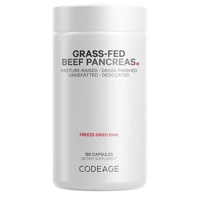 Codeage Grass-Fed Beef Pancreas, Grass-Finished, Pasture-Raised Glandular Bovine Extracts, 180 ct in White at Nordstrom