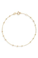 Bony Levy Mykonos 14K Gold Station Bracelet in 14K Yellow Gold at Nordstrom, Size 7