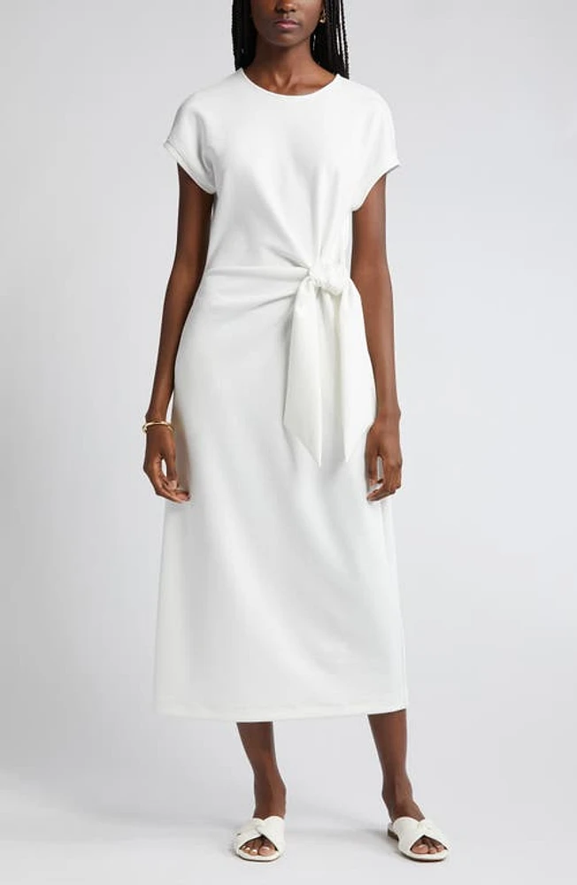 Nordstrom Tie Waist Midi Dress at Nordstrom,