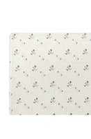 CRANE BABY Avery Print Organic Cotton Muslin Fitted Crib Sheet in Poppy Flower at Nordstrom