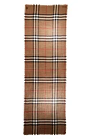 burberry Giant Check Wool & Silk Scarf in Archive Beige/Birch Brown at Nordstrom