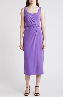 Anne Klein Square Neck Sleeveless Dress Passion Purple at Nordstrom,