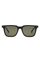 Electric Birch 53mm Polarized Square Sunglasses in Matte Black/Grey Polar at Nordstrom