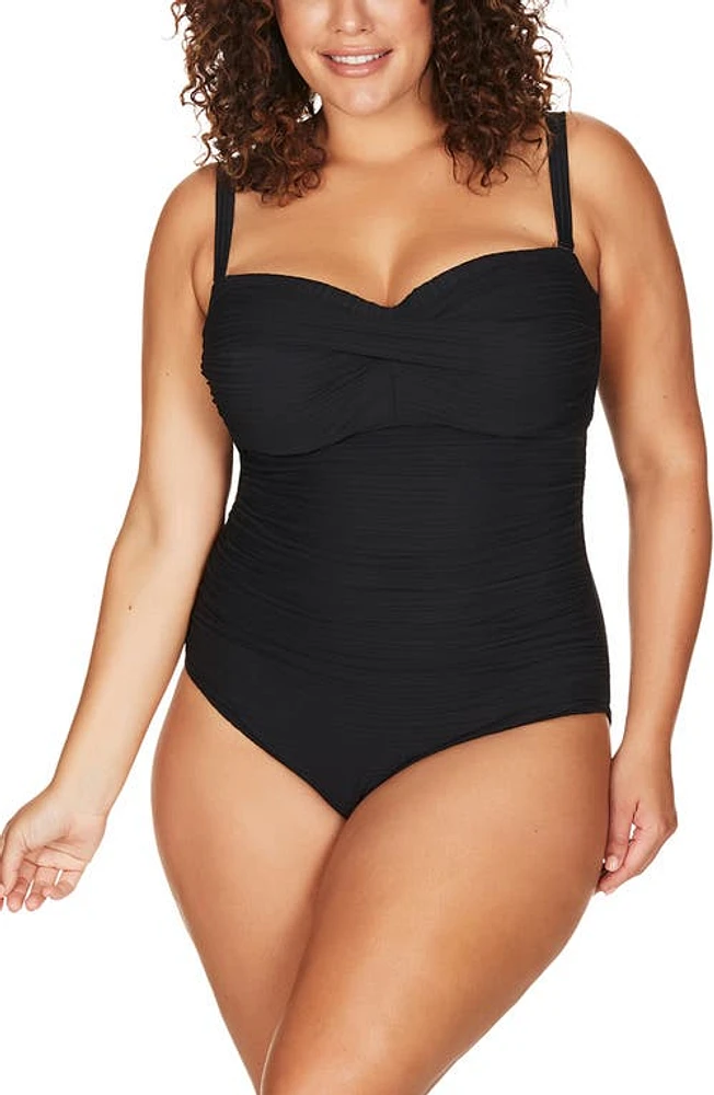 Artesands Aria Botticelli Underwire Bandeau One-Piece Swimsuit at Nordstrom,