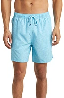 Peter Millar Ocean Traffic Fish Print Swim Trunks Caribbean at Nordstrom,