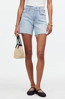 Madewell The Perfect Summer Jean Shorts: Raw-Hem Edition in Fitzgerald Wash at Nordstrom, Size 24