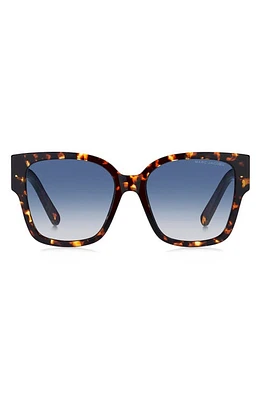 Marc Jacobs 54mm Square Sunglasses in Havana/Blue Shaded at Nordstrom