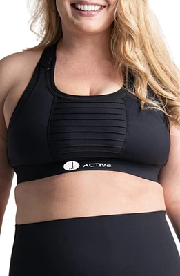 Preggo Leggings Kahina Active Maternity/Nursing Sports Bra Black at Nordstrom,