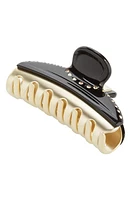 Alexandre de Paris Vendome Crystal Embellished Hair Clip in Black Gold at Nordstrom