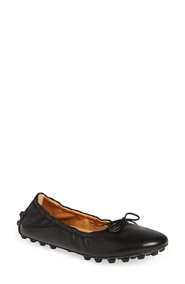 Tod's Gommini Bow Ballet Flat Black at Nordstrom,