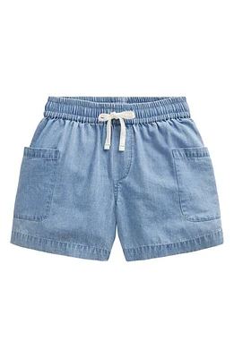 Mini Boden Kids' Chambray Pocket Shorts Light Wash at Nordstrom,