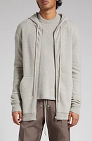 Rick Owens Cashmere & Wool Zip Hoodie Sweater Pearl at Nordstrom,