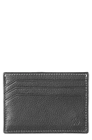 Johnston & Murphy Kingston Leather Card Case in Black Pebbled at Nordstrom