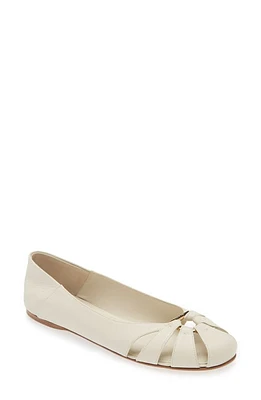 FERRAGAMO Aurelie Flat in Mascarpone at Nordstrom, Size 10