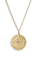 MIRANDA FRYE Carina Chain Compass Pendant Necklace in Gold at Nordstrom