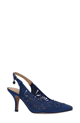 J. Reneé Vanani Slingback Pointed Toe Pump Navy at Nordstrom,