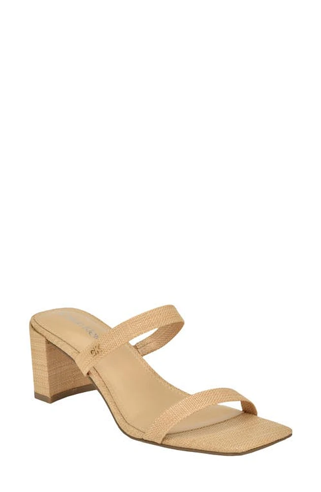 Calvin Klein Kater Slide Sandal Light Natural at Nordstrom,