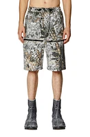 DIESEL P-McKell-Short Abstract Print Crinkled Nylon Shorts at Nordstrom,