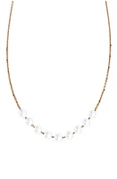 Sethi Couture Rose Cut 9-Stone Diamond Necklace in Rose Gold/Diamond at Nordstrom, Size 18 In