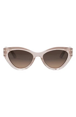 ‘DiorSignature B7I 52mm Cat Eye Sunglasses in Shiny Pink /Gradient Roviex at Nordstrom