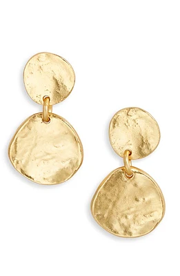 Karine Sultan Medallion Disc Drop Earrings in Gold at Nordstrom