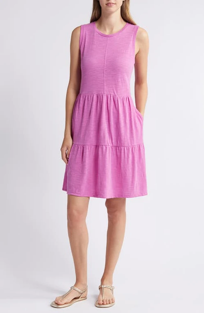 caslon(r) Sleeveless Tiered Jersey Dress at Nordstrom,