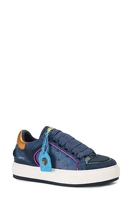 Kurt Geiger London Southbank Tag Platform Sneaker Open Blue at Nordstrom,