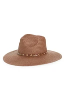 Madewell Wide Brim Straw Fedora Hat Chocolate Raisin at Nordstrom,