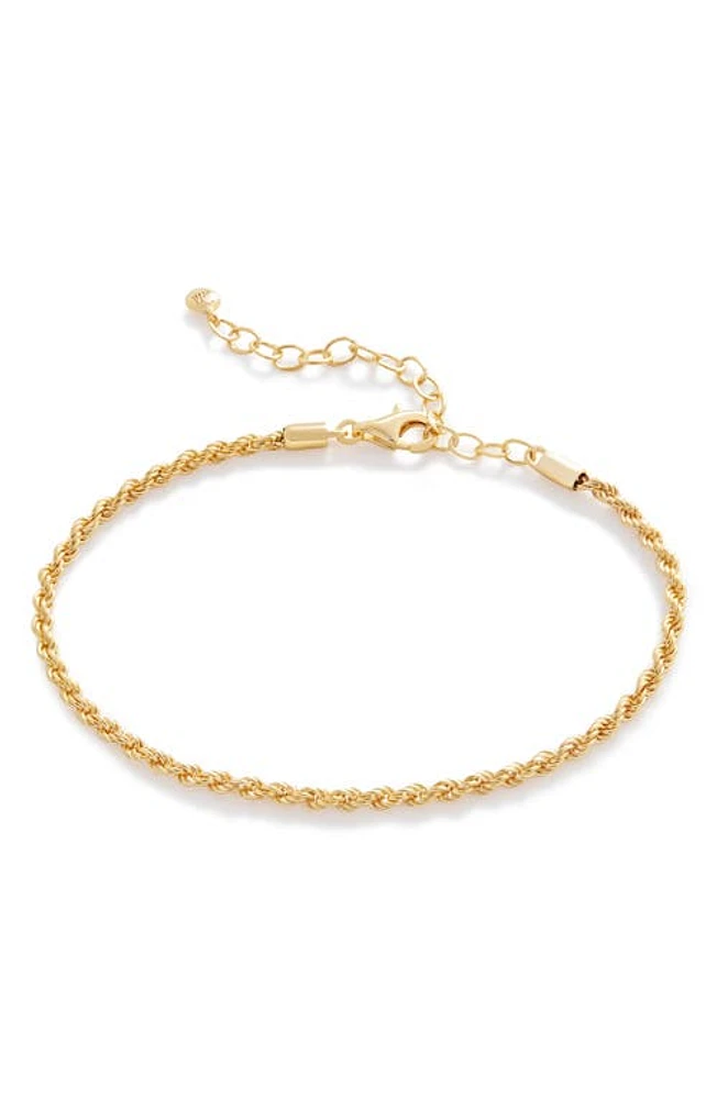 Monica Vinader Rope Chain Bracelet in 18Ct Gold Vermeil/Ss at Nordstrom