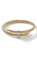 John Hardy Spear Pavé Diamond Flex Bracelet in Gold at Nordstrom