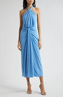 Cinq à Sept Kaily Gathered Drape Halter Maxi Dress at Nordstrom,