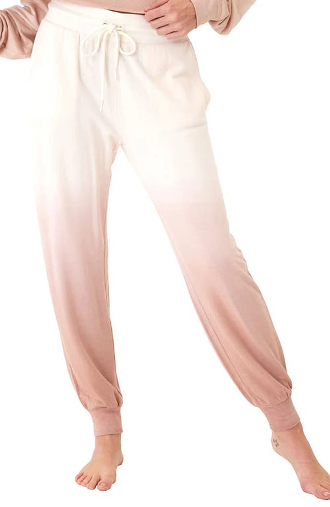 Threads 4 Thought Irina Gradient Feather Fleece Joggers Ecru /Dune at Nordstrom,