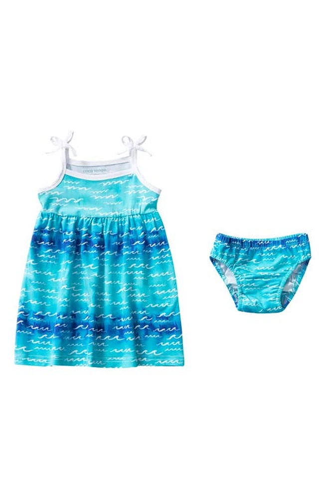 Coco Moon Nalu Dress & Bloomers in Blue at Nordstrom, Size 6-12M