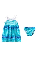 Coco Moon Nalu Dress & Bloomers in Blue at Nordstrom, Size 6-12M