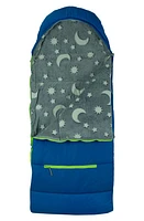 mimish Kids' Sleep-n-Pack Glow in the Dark Sleeping Bag Backpack in Surfer Blue at Nordstrom