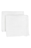 little unicorn 2-Pack Organic Cotton Muslin Swaddle Blanket in White at Nordstrom