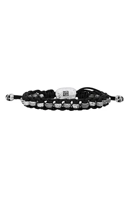 John Varvatos Men's Sterling Silver Beaded Slider Bracelet at Nordstrom