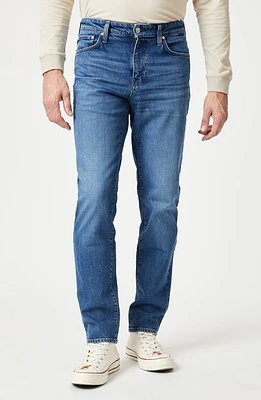 Mavi Jeans Steve Athletic Fit Dark Brushed Recycled Blue at Nordstrom, X