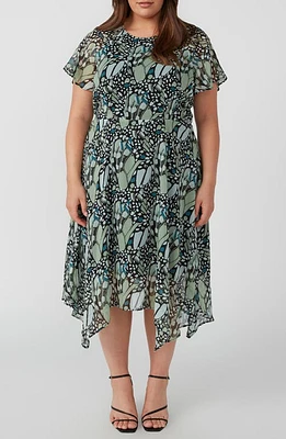 Estelle Painted Lady Handkerchief Hem Dress at Nordstrom,