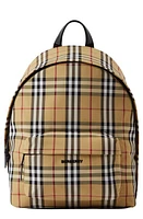 burberry Jett Check Canvas Backpack in Archive Beige at Nordstrom