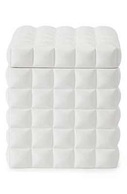 Kassatex Piazza Cotton Ball Jar in White at Nordstrom