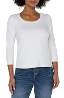 Liverpool Los Angeles Scoop Neck Cotton T-Shirt at Nordstrom,